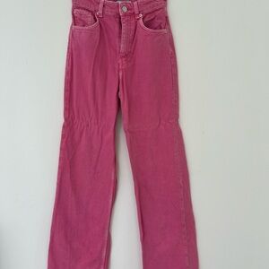 Pink zara jeans
